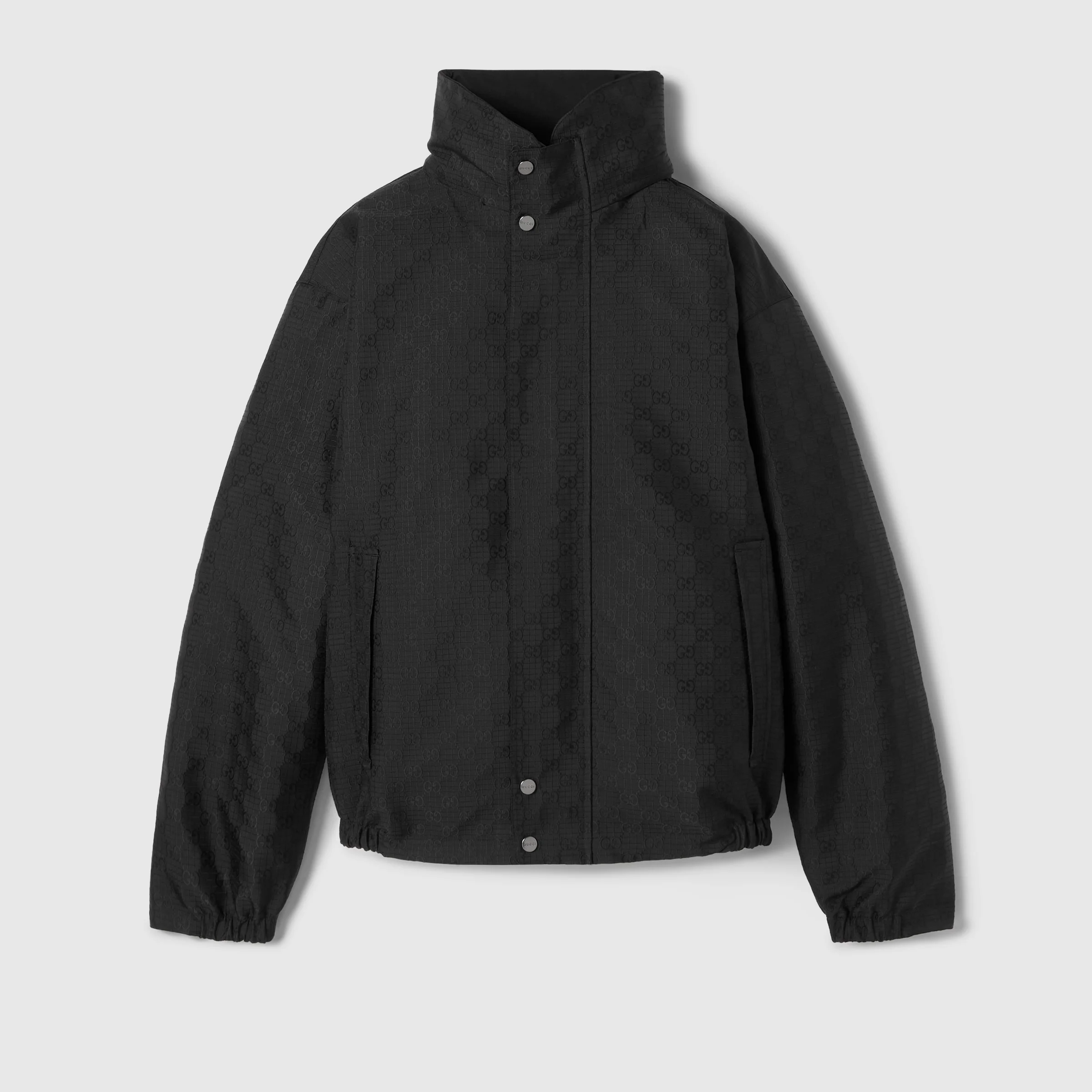 Reversible cotton ripstop zip jacket - 1