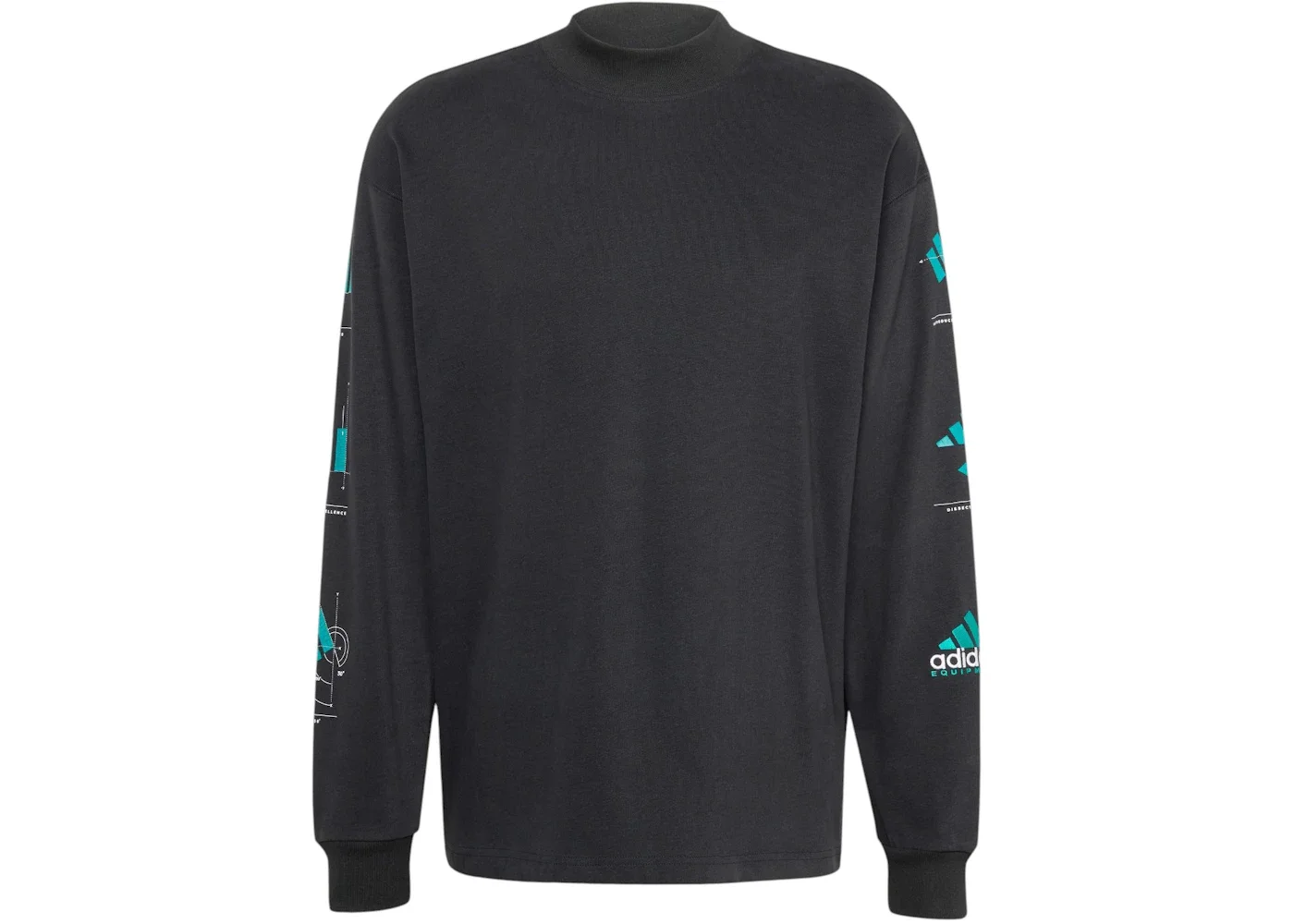 adidas Equipment Long Sleeve Graphic Tee Black - 1