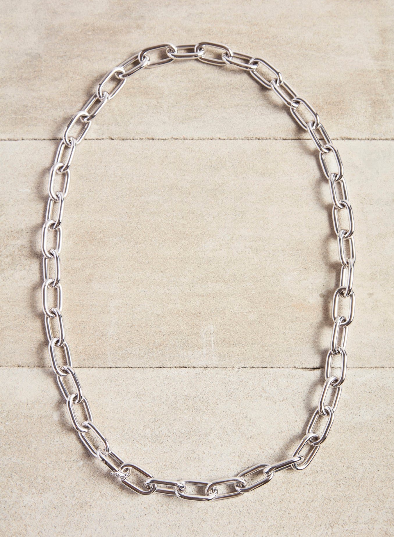 Medium Chain Necklace in White Gold 18K - 5
