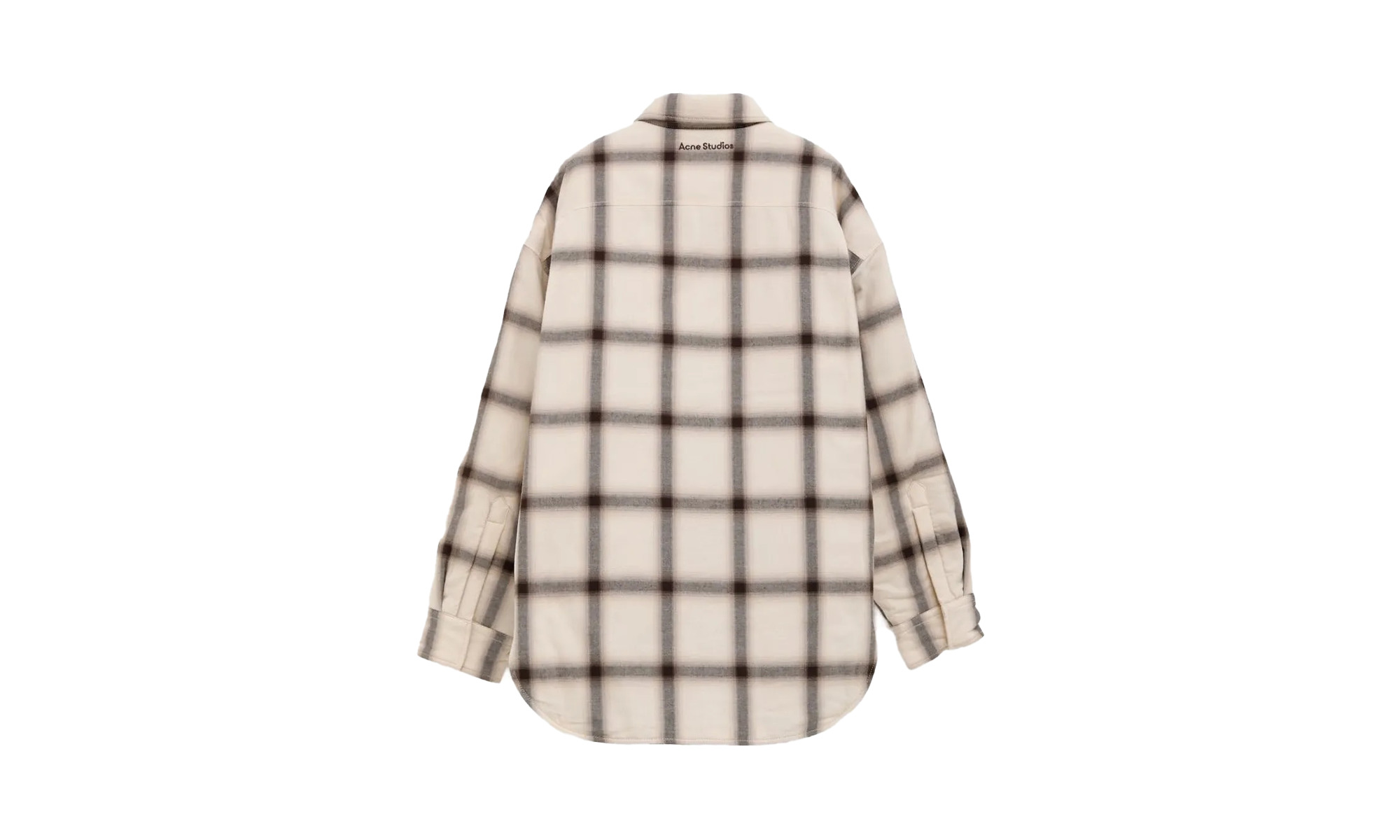Flannel Check Shirt Jacket "Beige/Multi" - 2