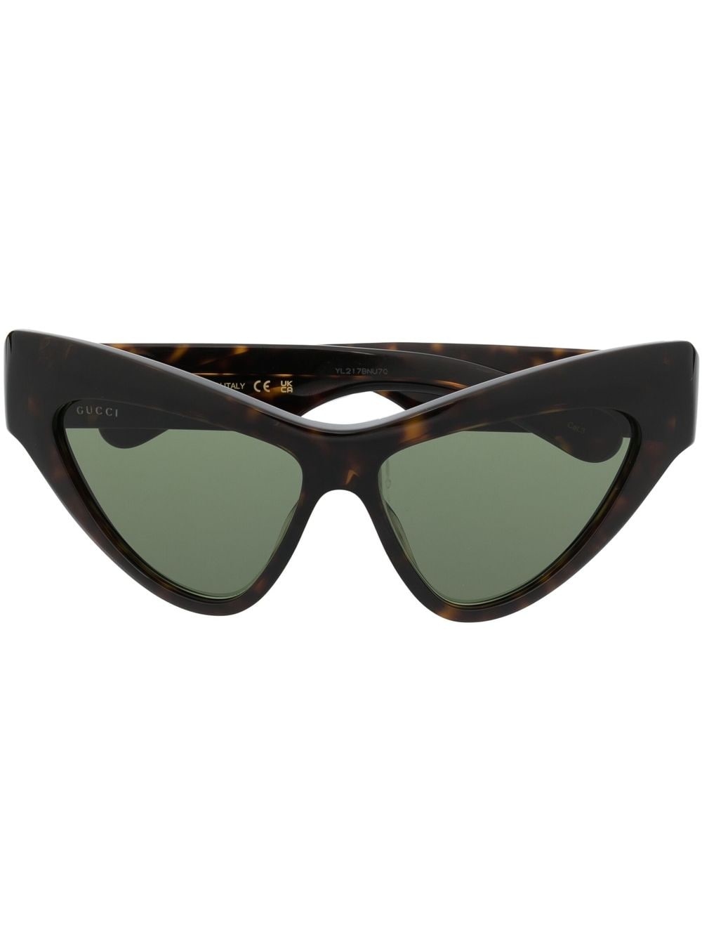 super cat-eye frame sunglasses - 1