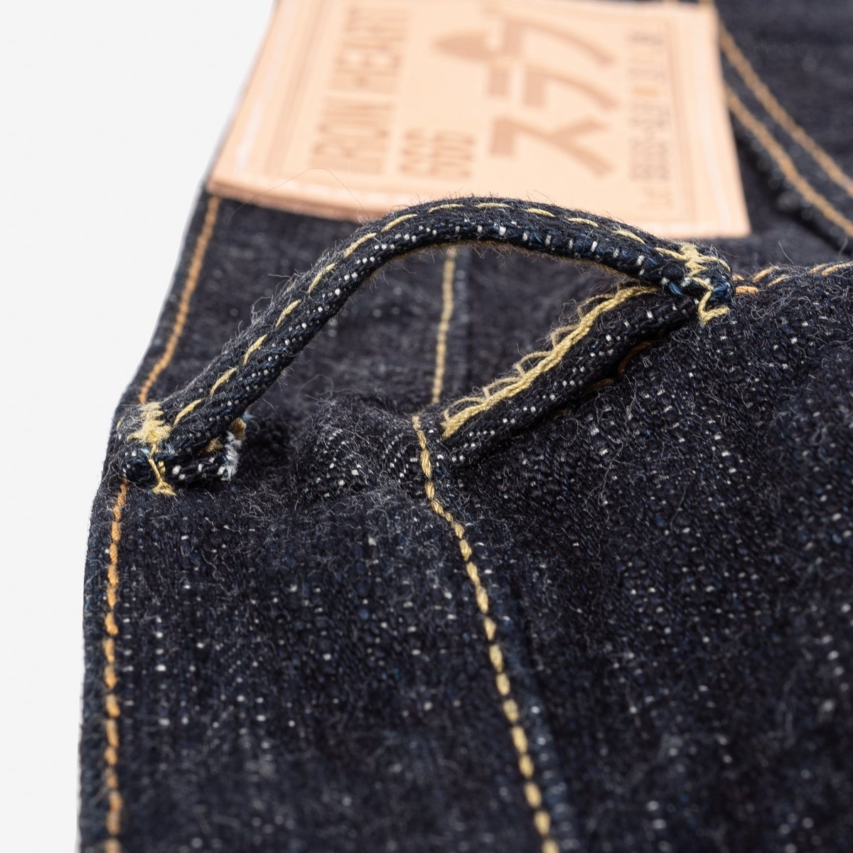 IH-666S-SLB 16oz Slubby Selvedge Denim Slim Straight Cut Jeans - Indigo - 15