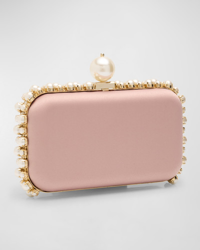 Rosantica Clio Pearly Satin Clutch Bag outlook