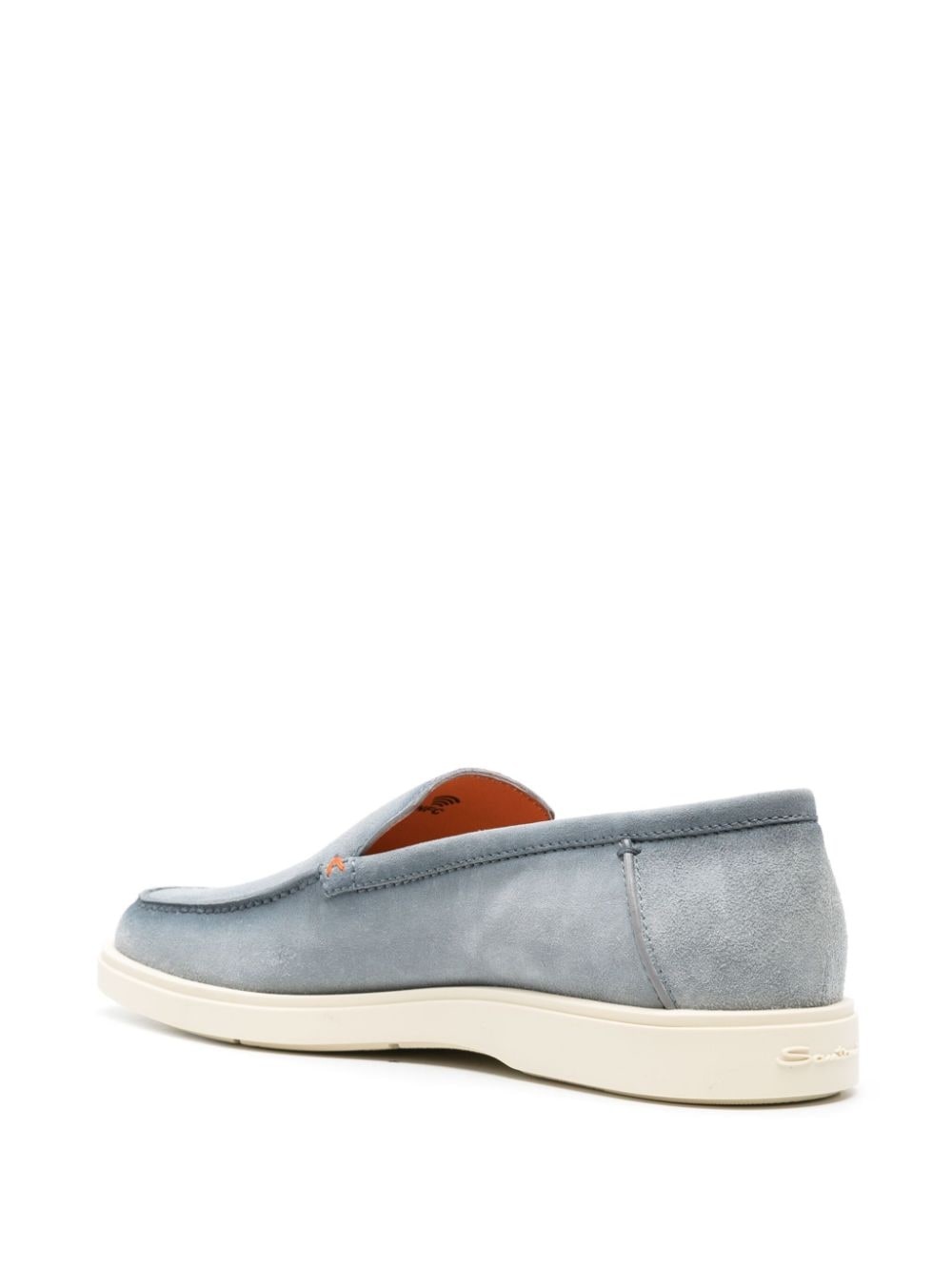 almond-toe suede loafers - 3