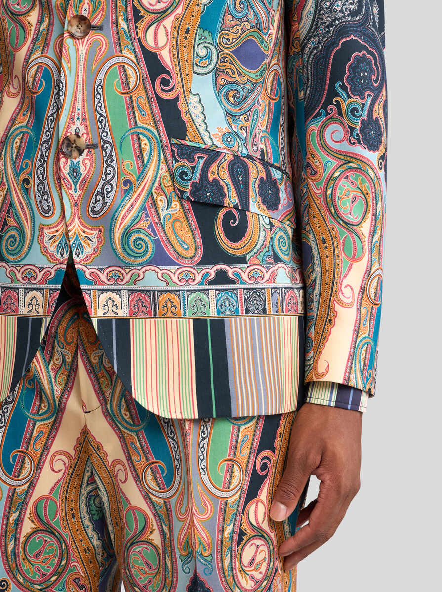 FLORAL PAISLEY BLAZER - 2