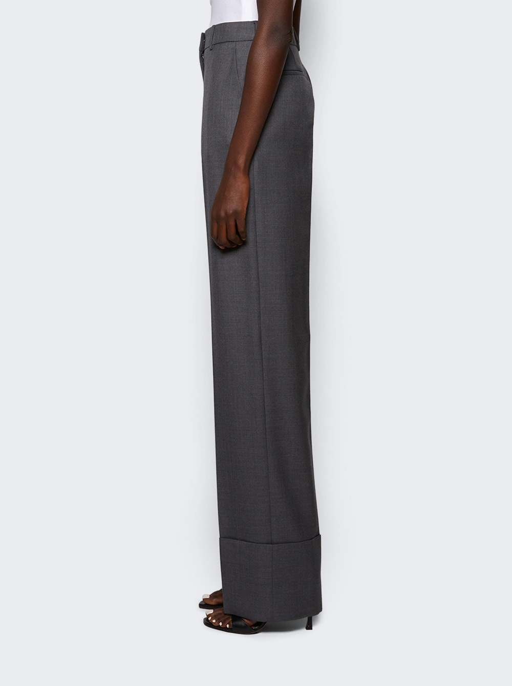 Virgin Wool Pants Grey Melange - 3