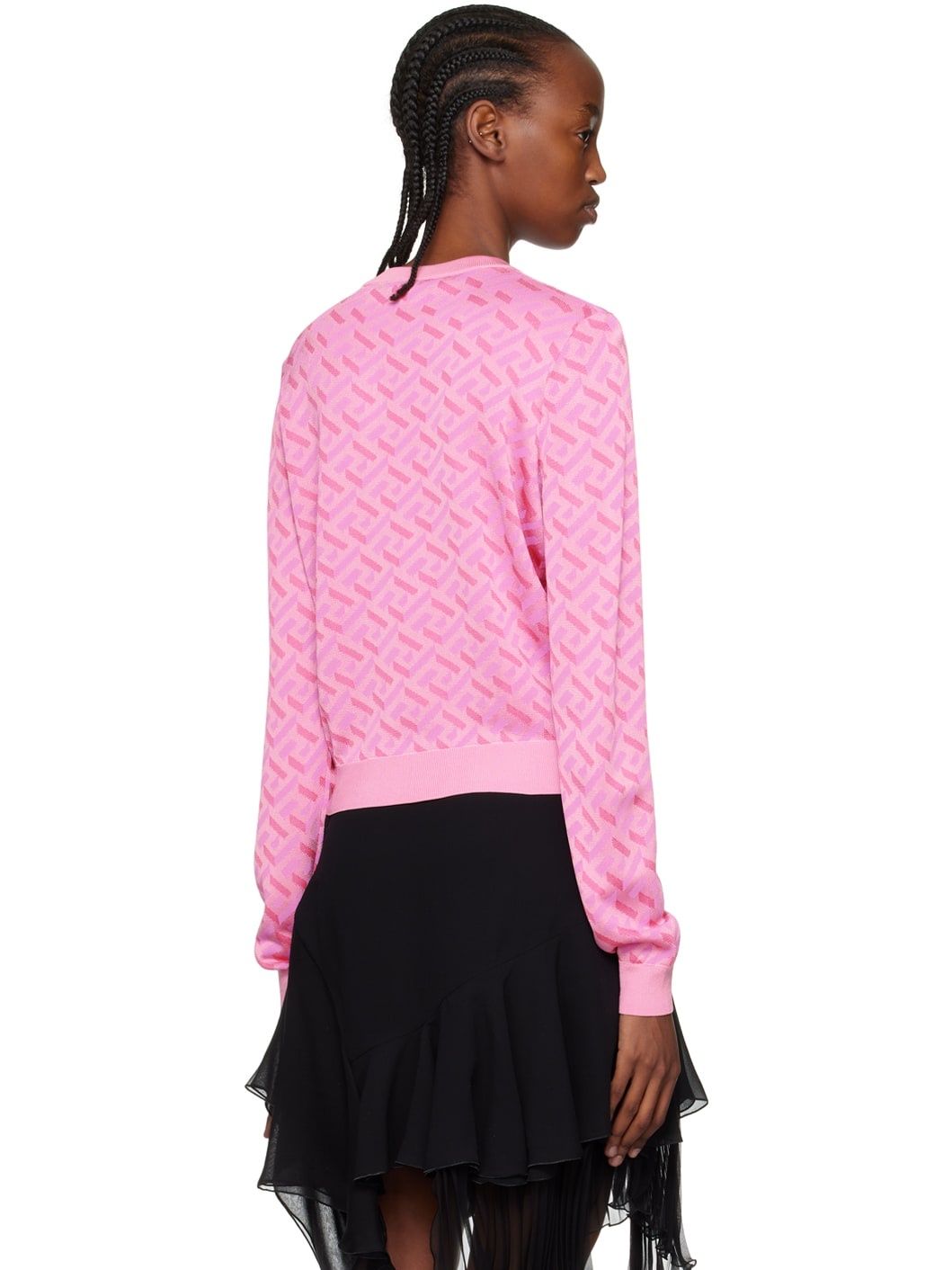 Pink La Greca Cardigan - 3