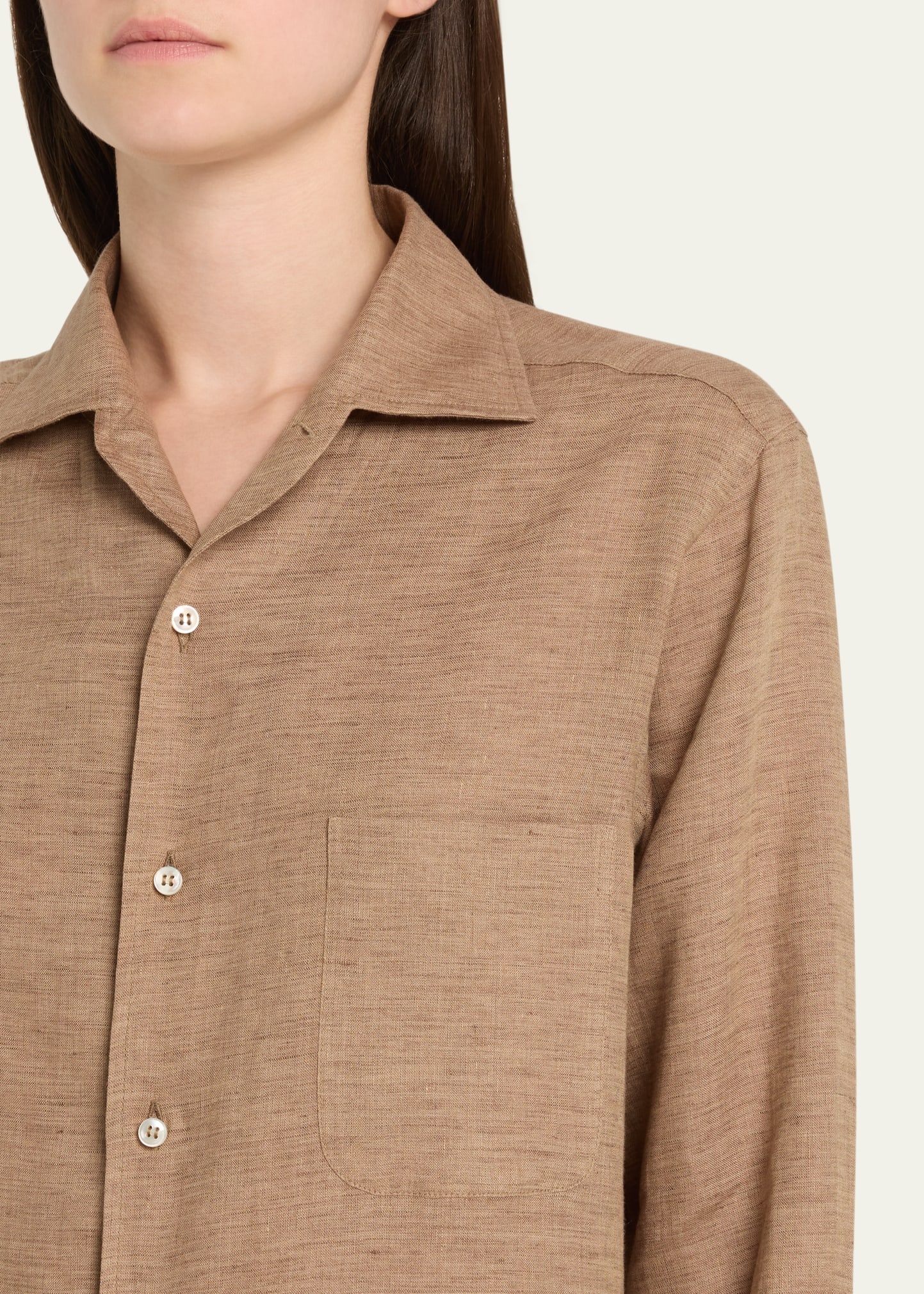 Andre Button Down Linen Solaire Shirt - 5
