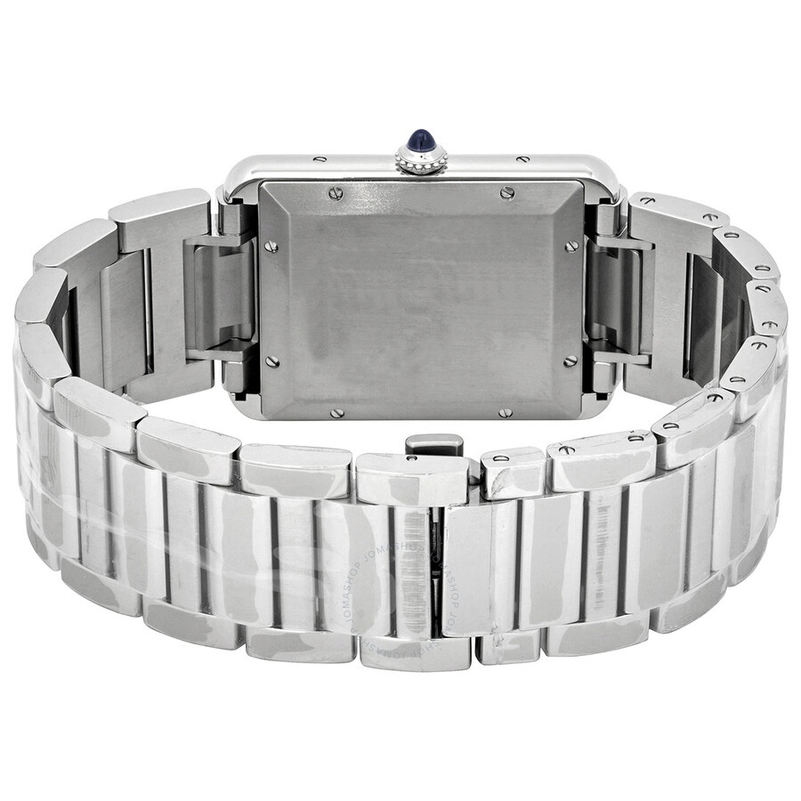 Pre-owned Cartier Tank Silver Dial Men's Watch WSTA0053 - 3