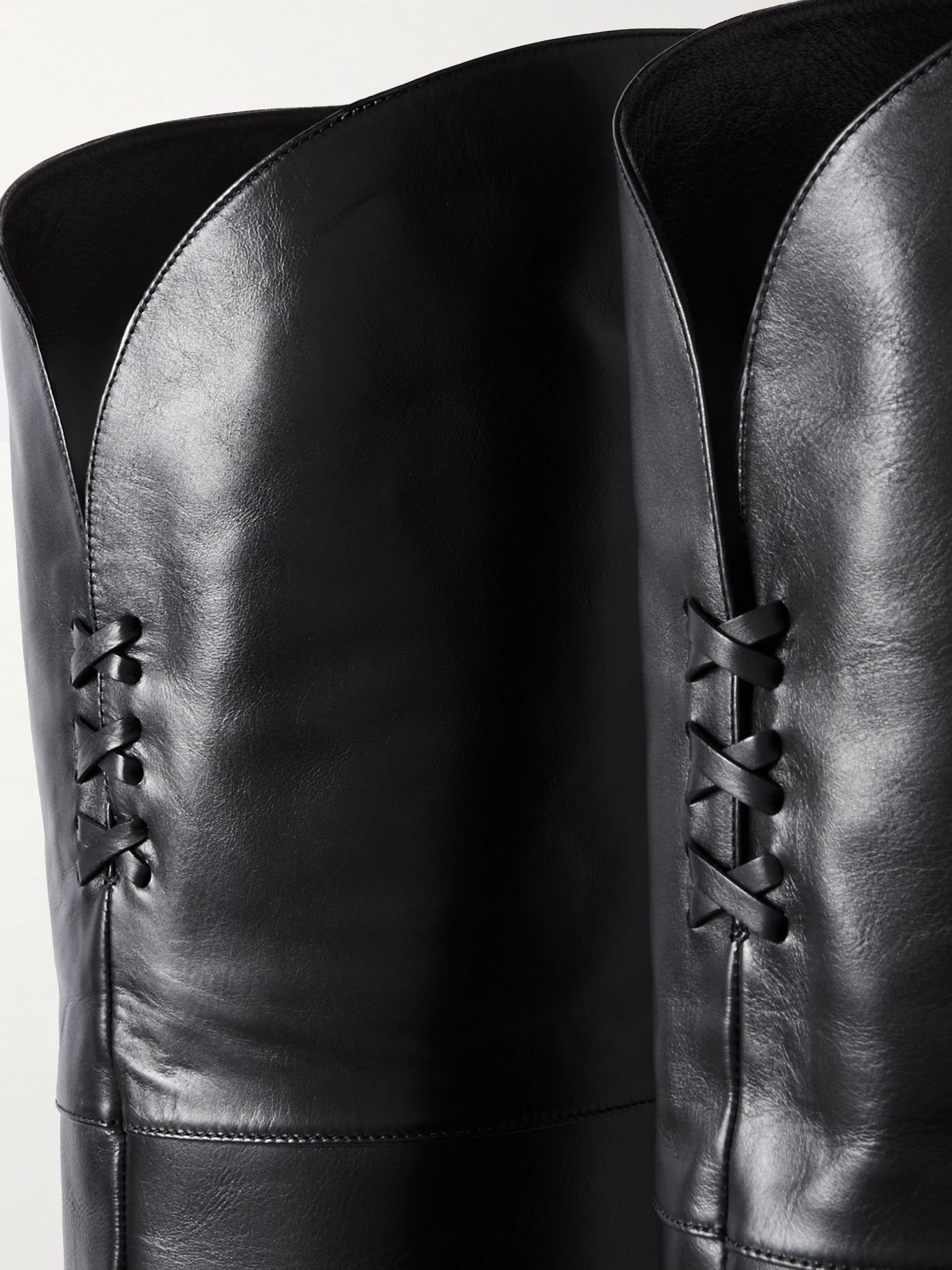 Eve leather over-the-knee boots Black - 4