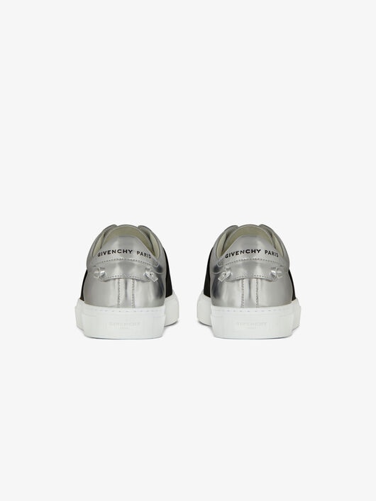 SNEAKERS IN MIRROR EFFECT LEATHER WITH GIVENCHY WEBBING - 3