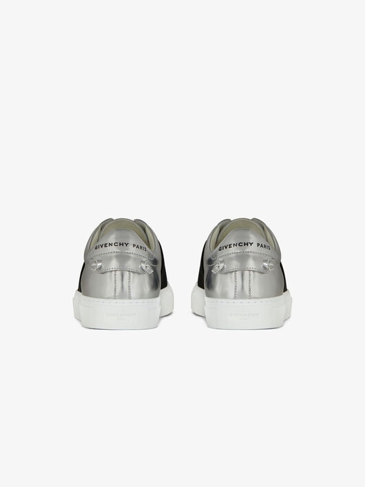 SNEAKERS IN MIRROR EFFECT LEATHER WITH GIVENCHY WEBBING - 3