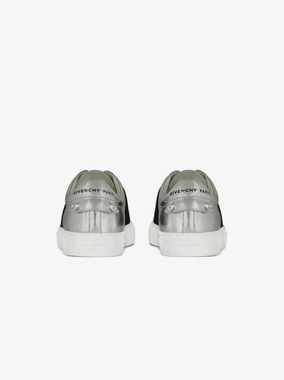 Givenchy SNEAKERS IN MIRROR EFFECT LEATHER WITH GIVENCHY WEBBING outlook