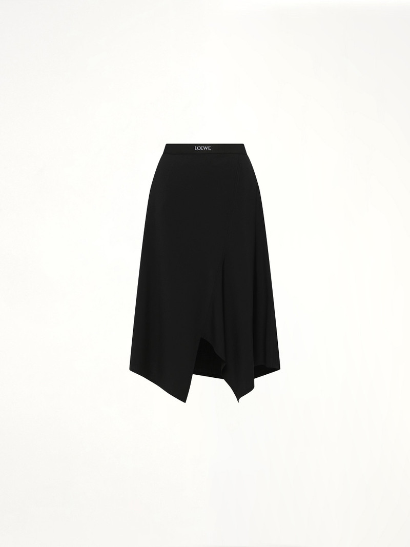 Loewe Asymmetric Skirt in Black outlook