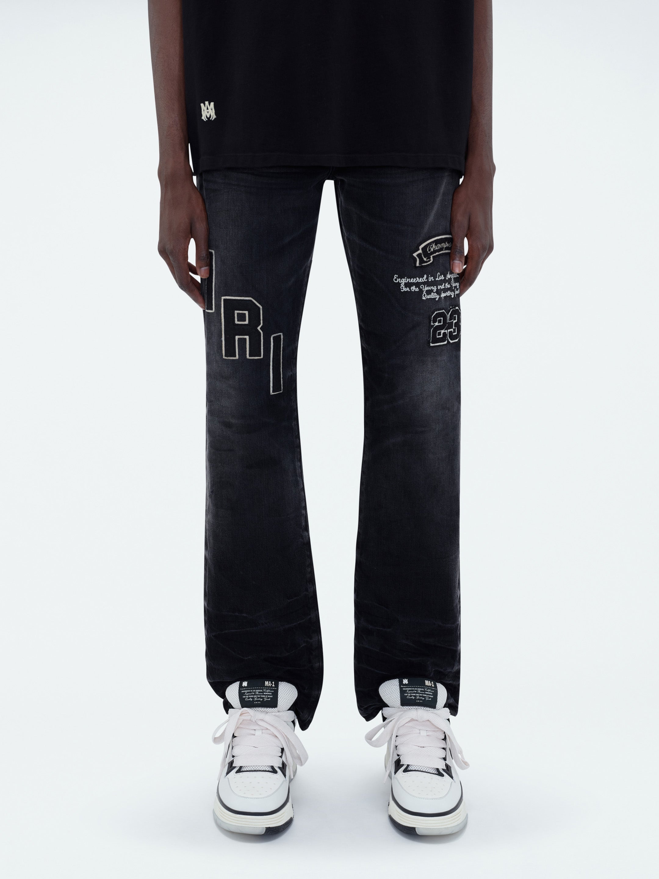 HOCKEY LOGO STRAIGHT JEAN - 3