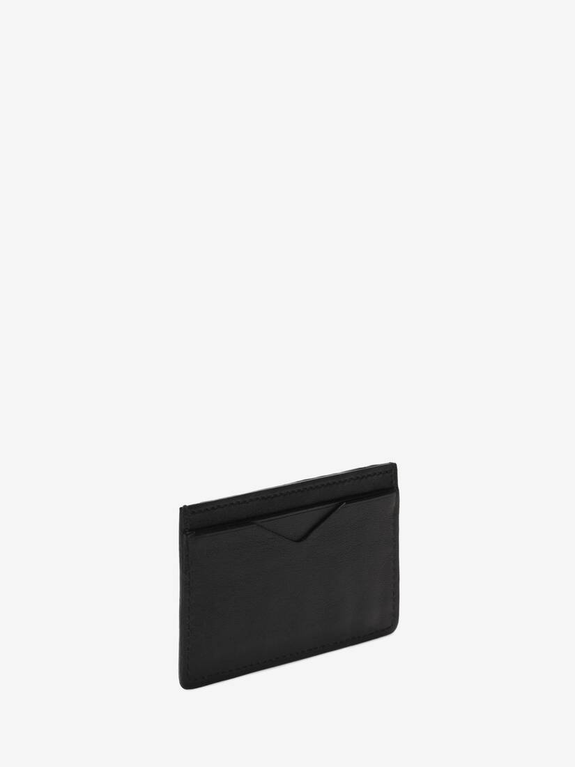 Men's Leather Card Holder in Black - 2