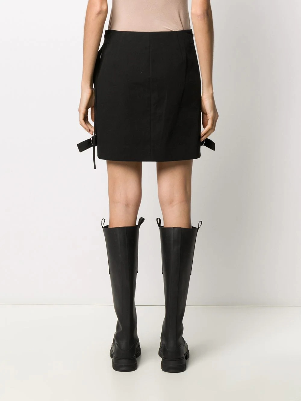 side-buckle mini skirt - 4