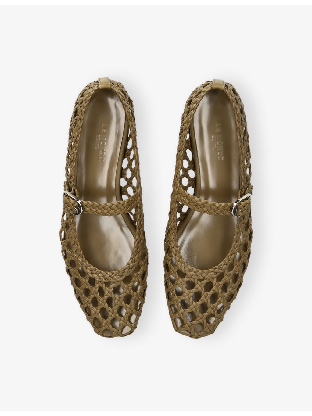 Mary Jane Woven-Leather Pumps - 2