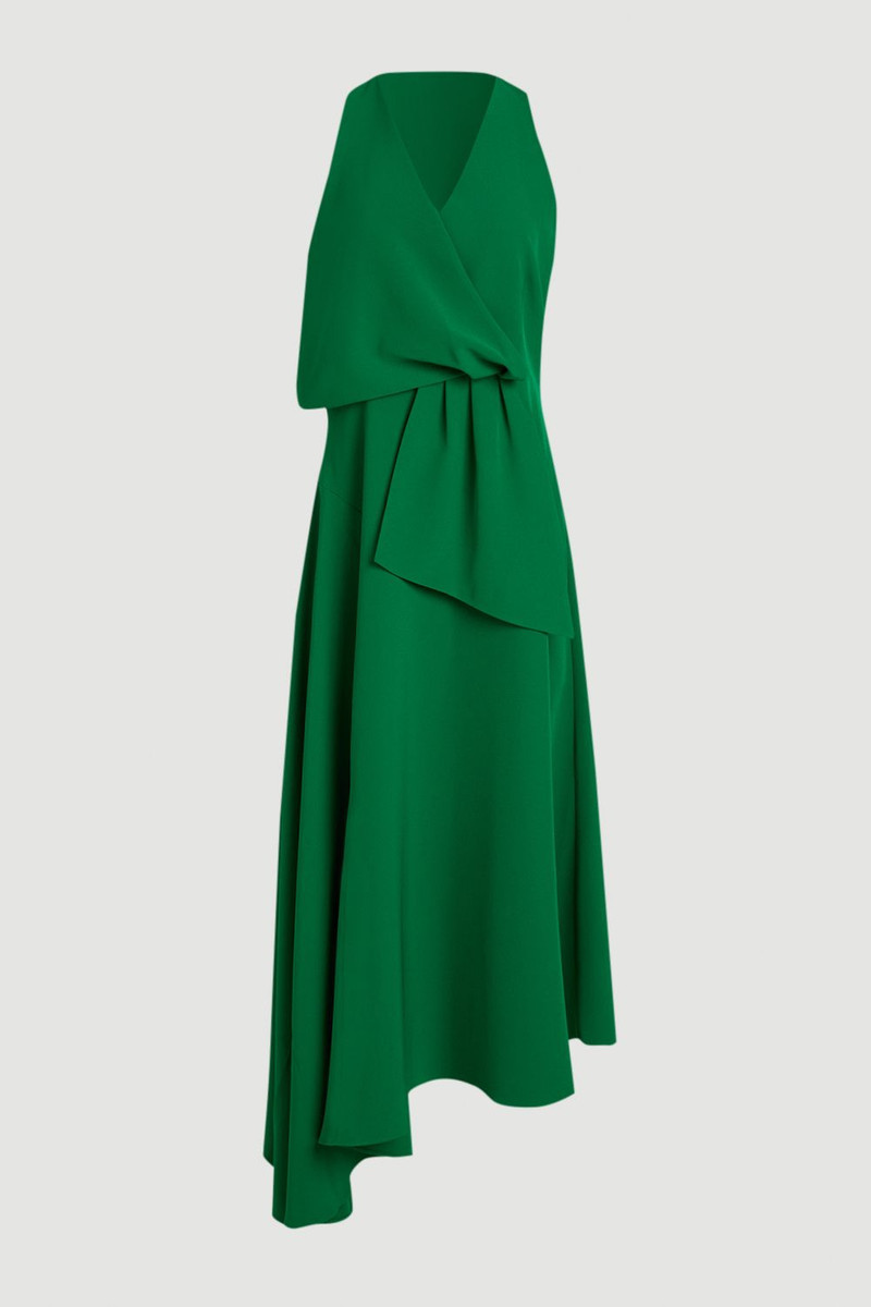 KAREN MILLEN Soft Tailored Colour Block Detail Midi Dress outlook