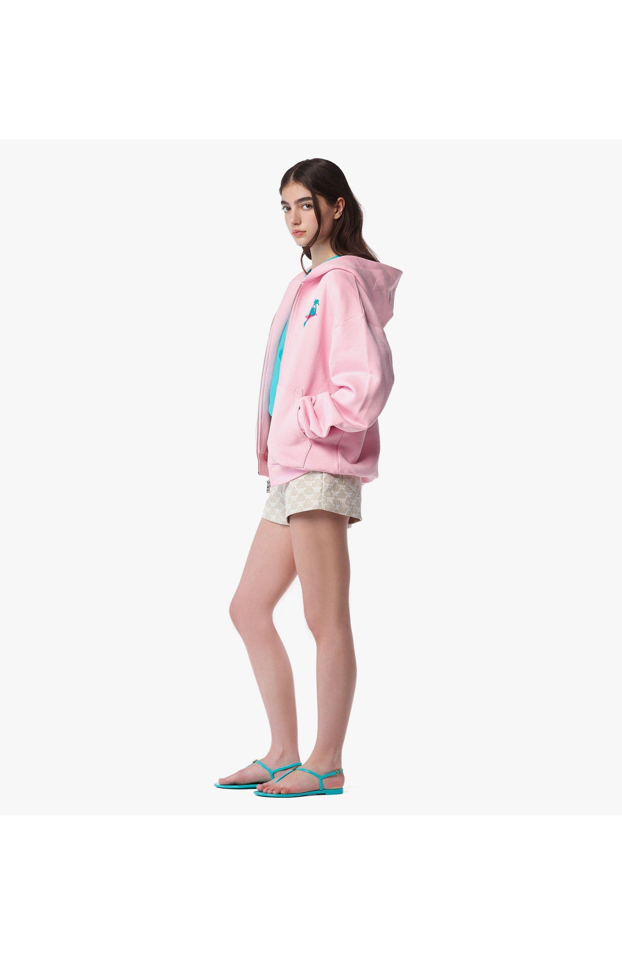 MCM x SNIPES Zip Hoodie in Pink at Nordstrom - 4