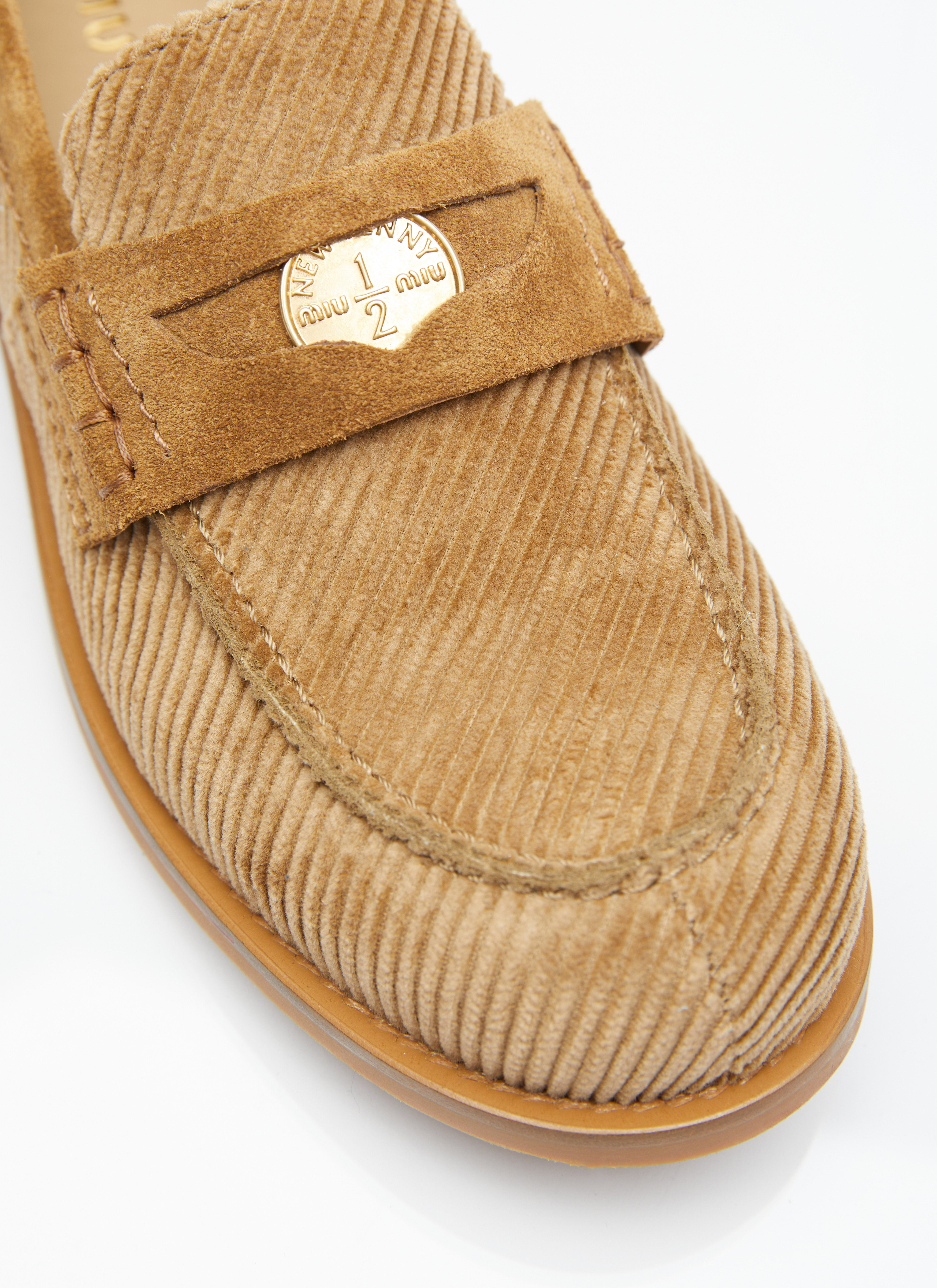Miu Miu Women Corduroy Loafers - 2