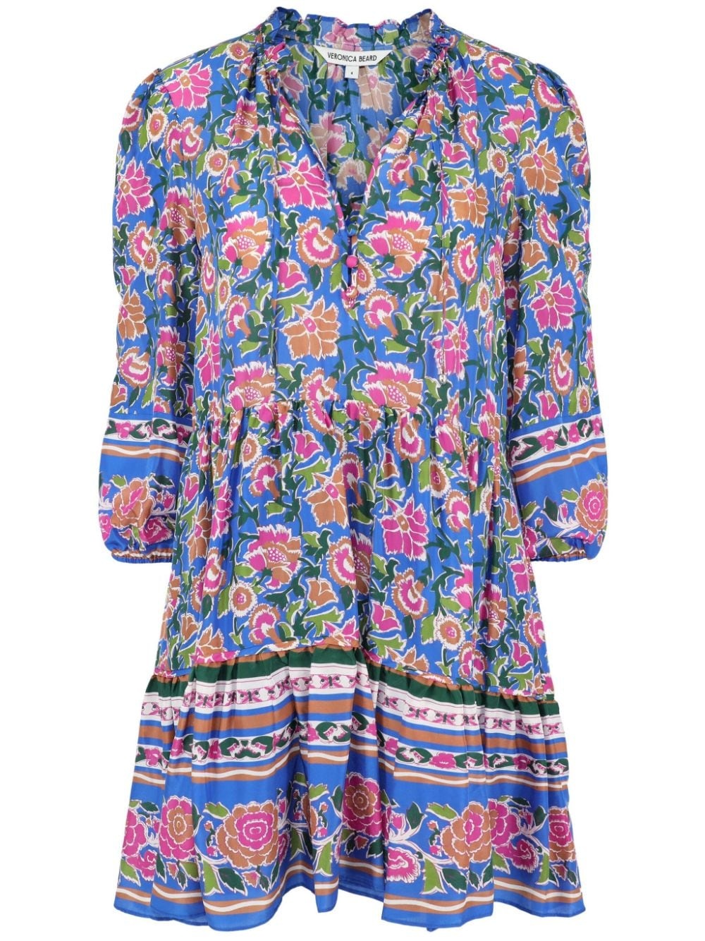 Hawken floral-print silk dress - 1