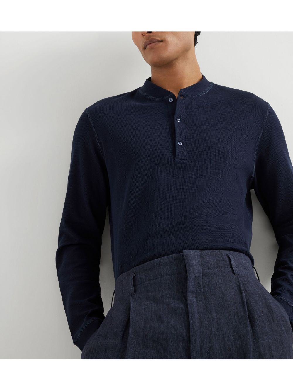 long-sleeve polo shirt - 6
