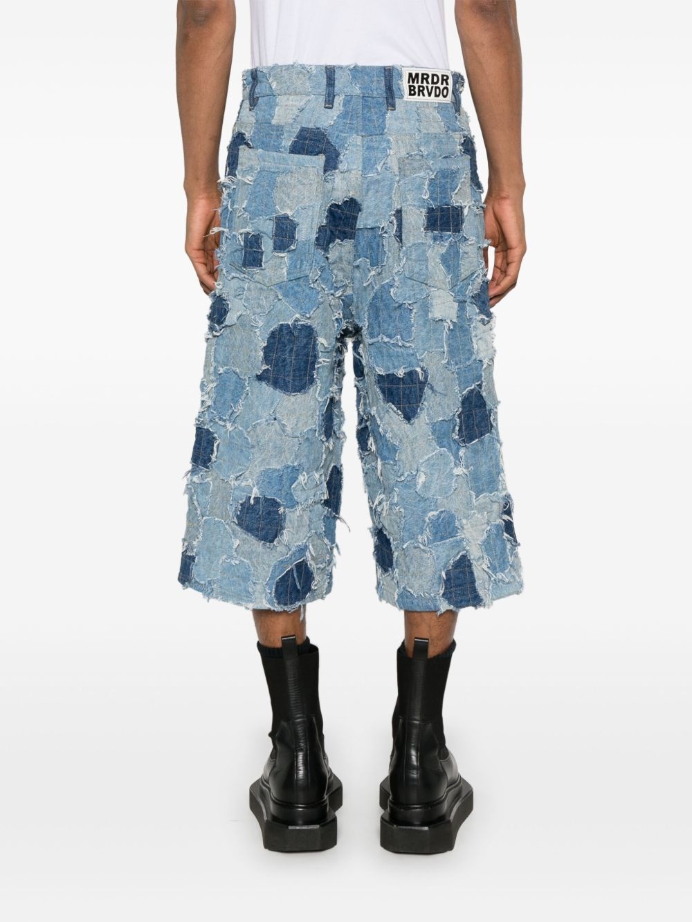 Boro denim cargo shorts - 4