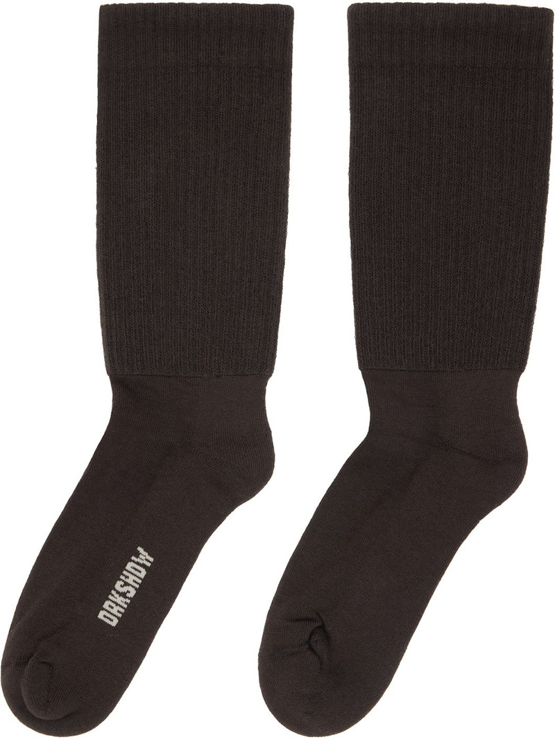 Rick Owens DRKSHDW Gray Concordians Knee High Socks outlook