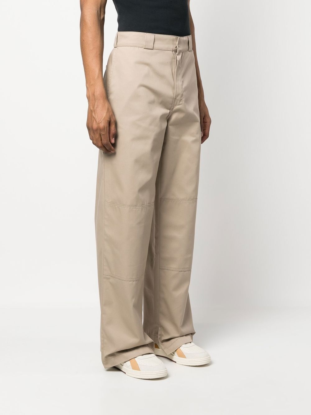reversed waistband chino trousers - 3
