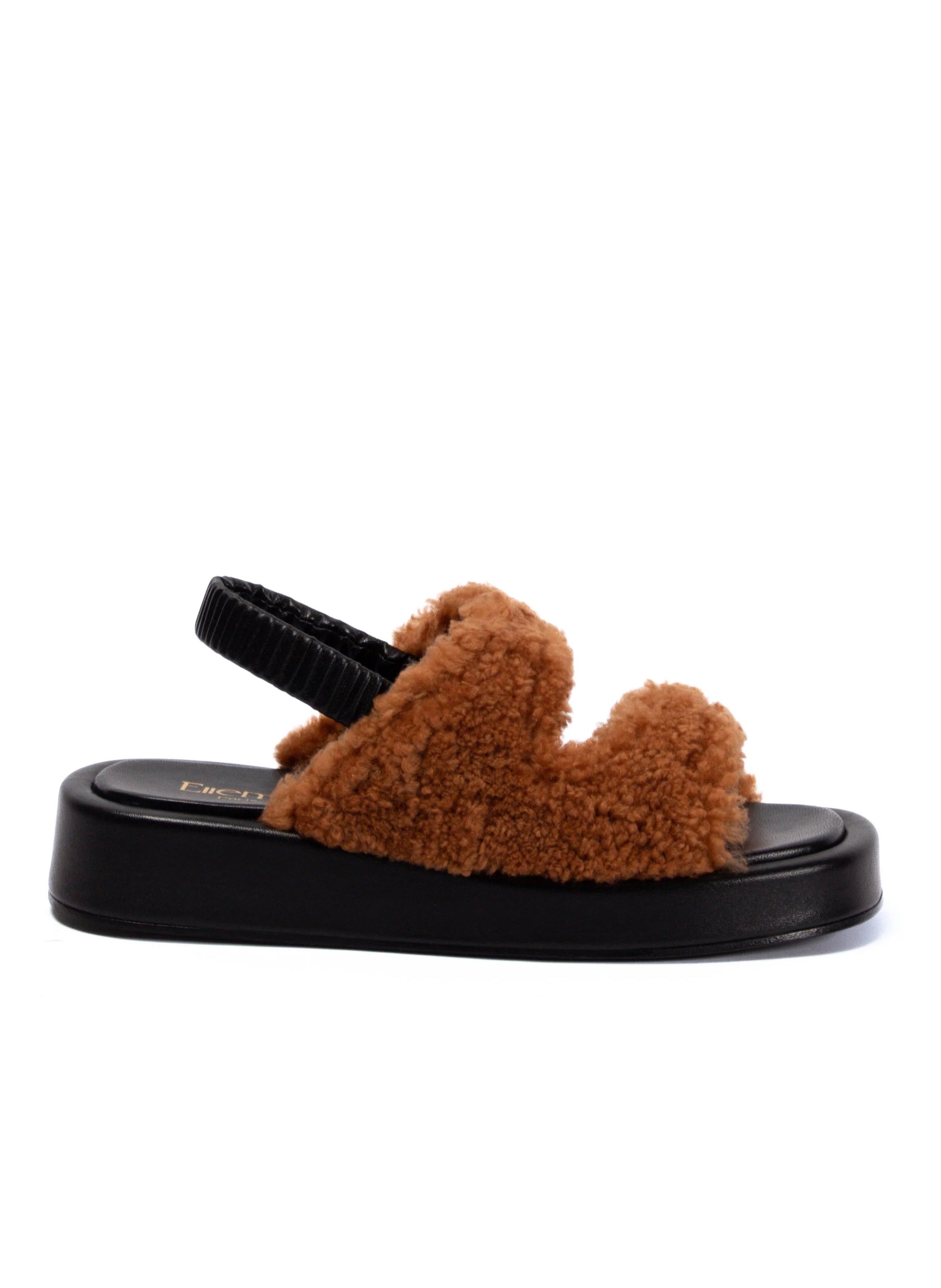 Gemini Shearling Slingback Teddy Caramel - 4