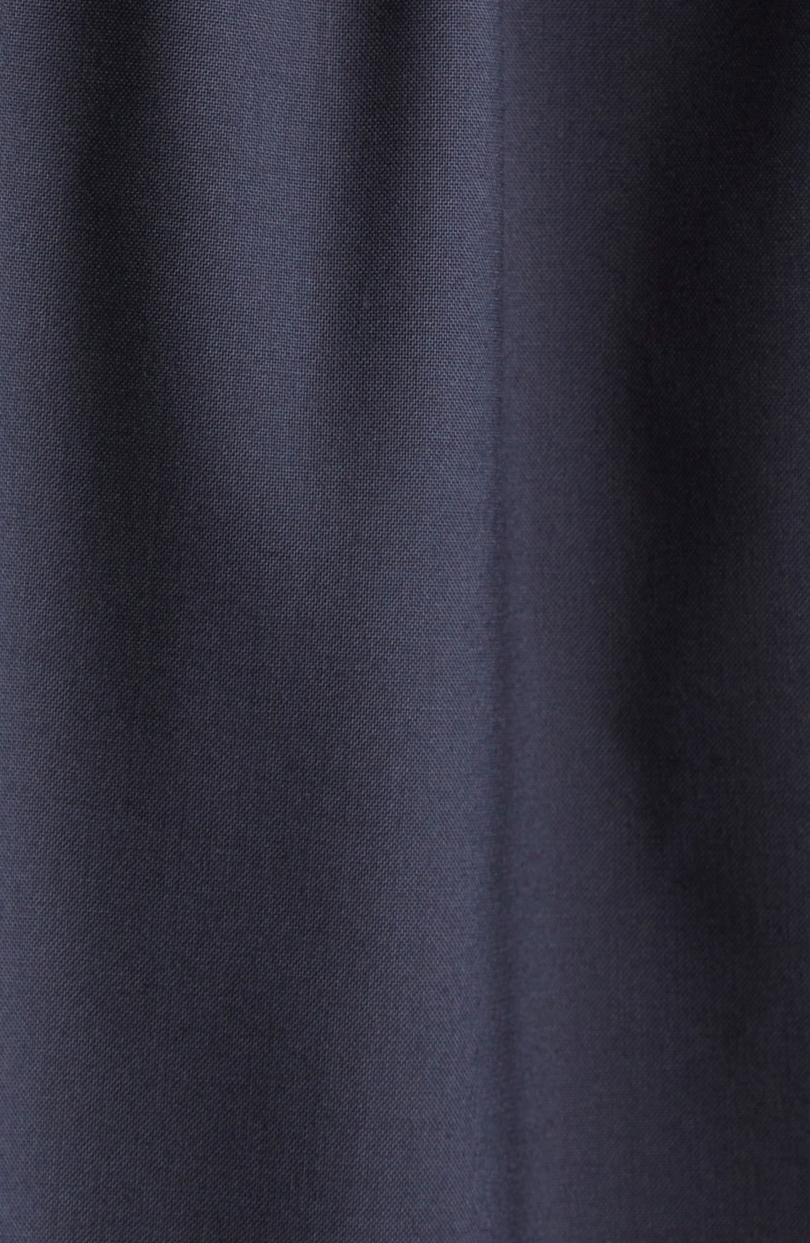Marni Oversized Virgin Wool Button-Up Shirt in 00B99 Blue Black at Nordstrom - 7