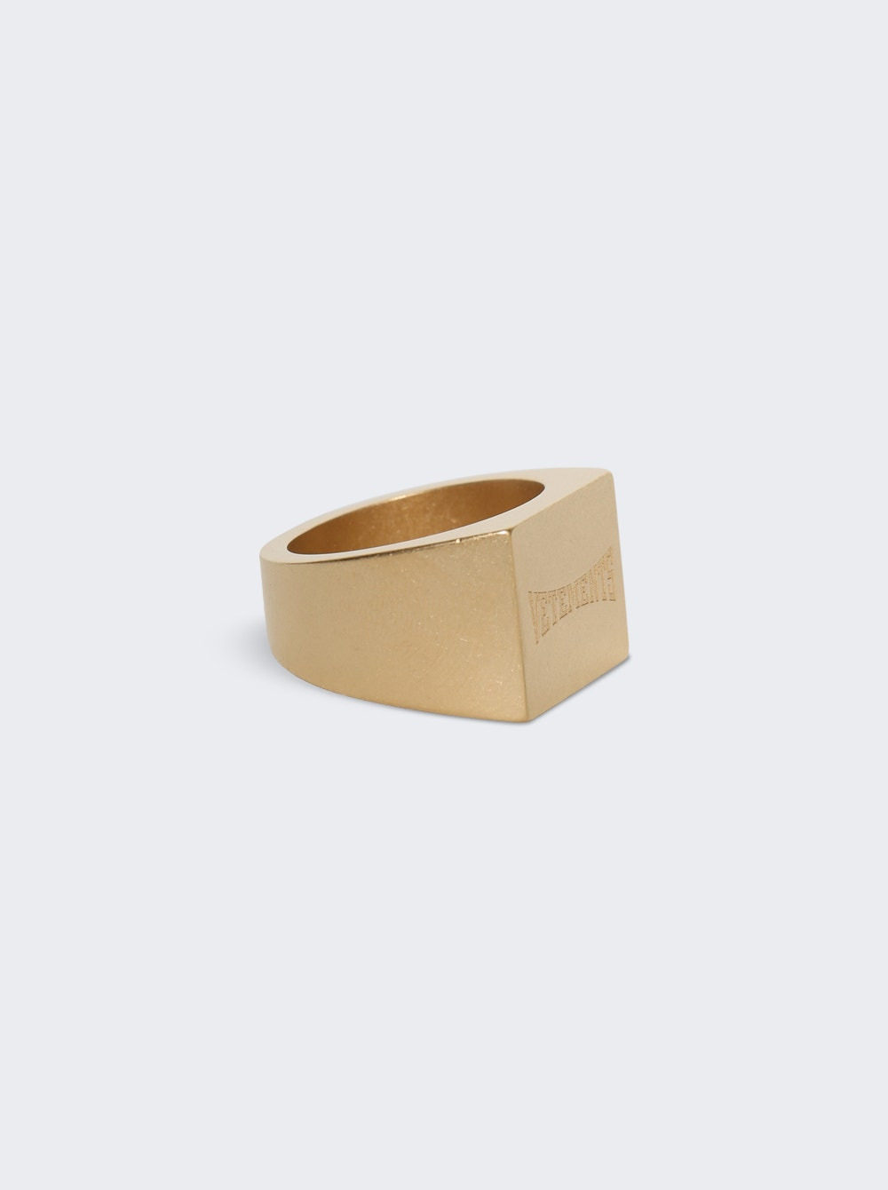 Boxing Logo Signet Ring Gold - 3