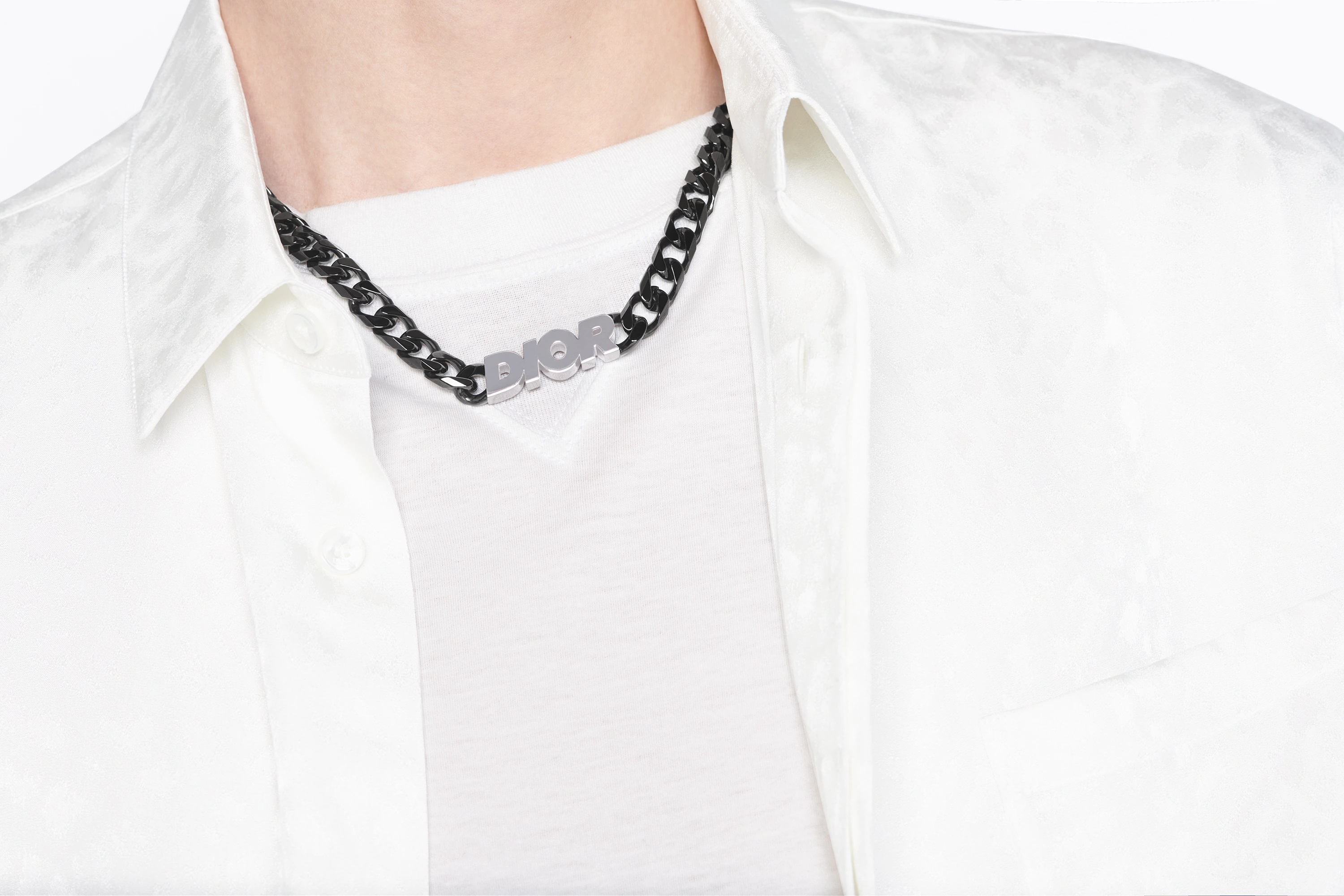 'DIOR' Chain Link Necklace - 4