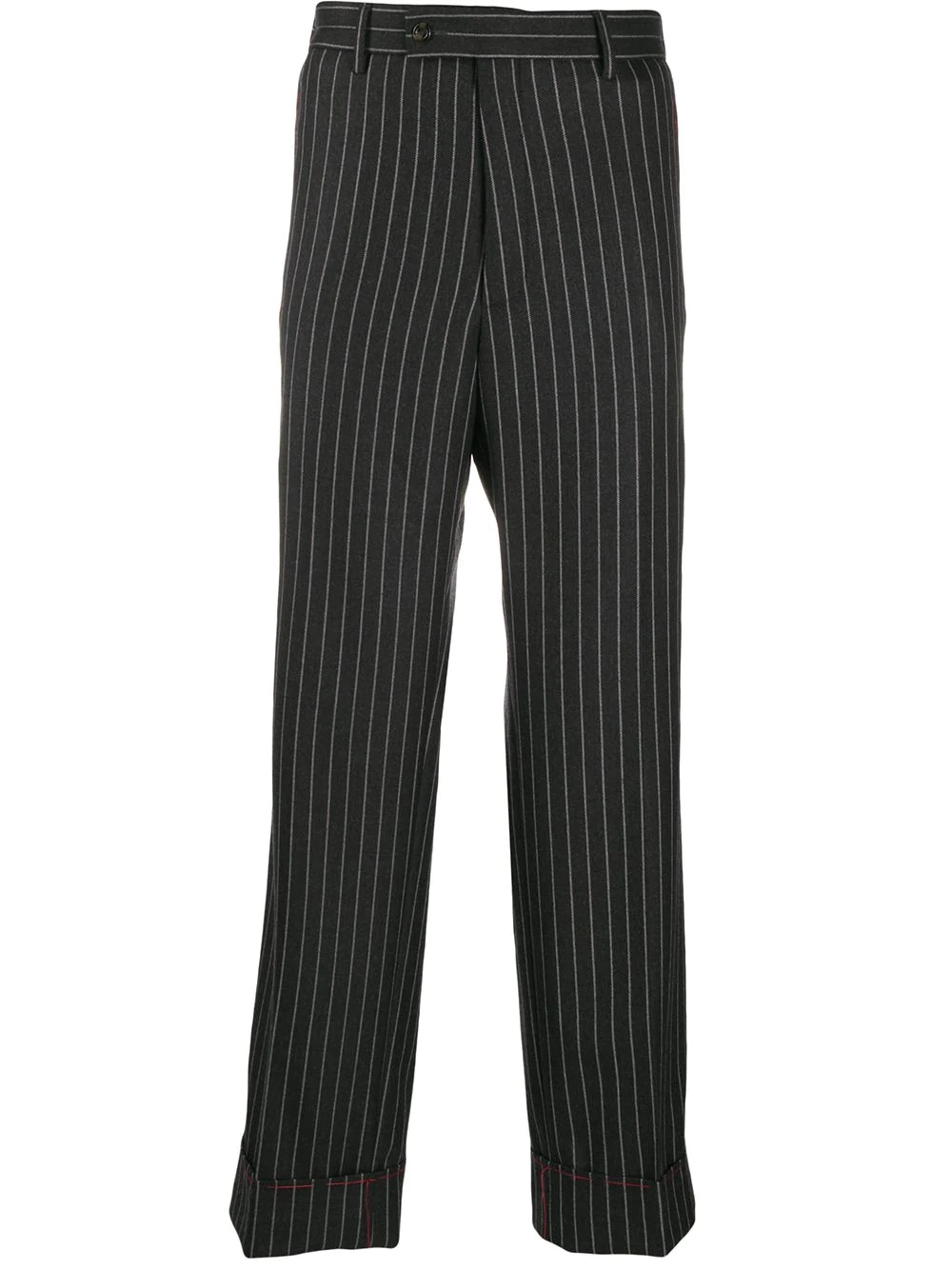 pinstripe tailored trousers - 1