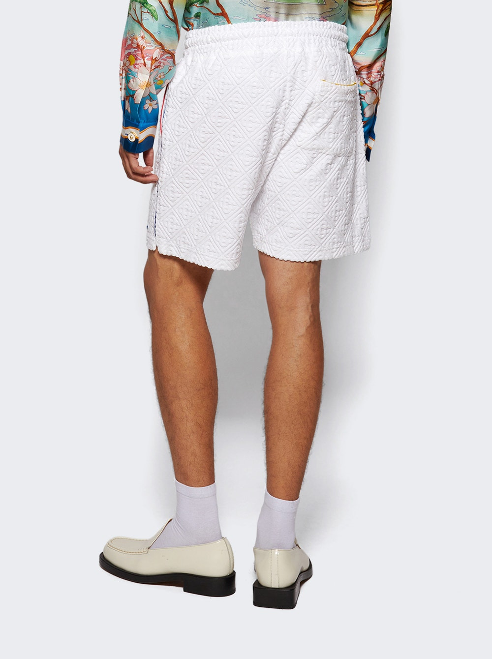 Towelling Shorts Bright White - 4