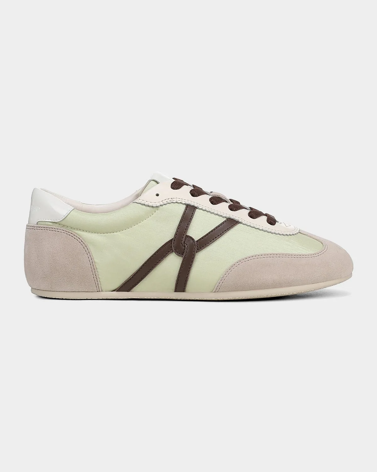 Riviera Mixed Leather Slim Trainer Sneakers - 1