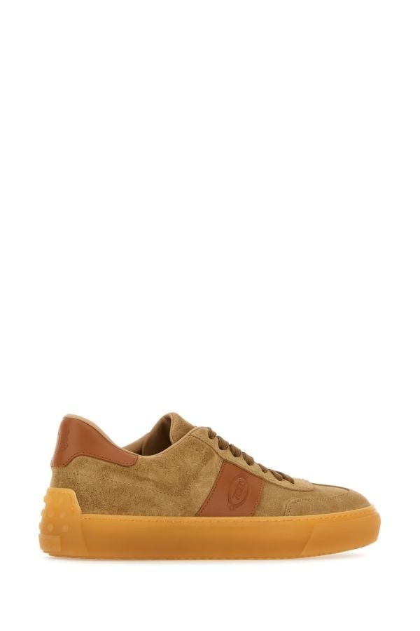 Beige suede sneakers - 3