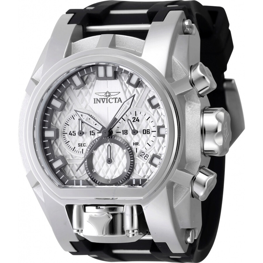 Invicta - Invicta Bolt Bolt Zeus Magnum Chronograph GMT Quartz Silver Dial Men's Watch 47531 - 1