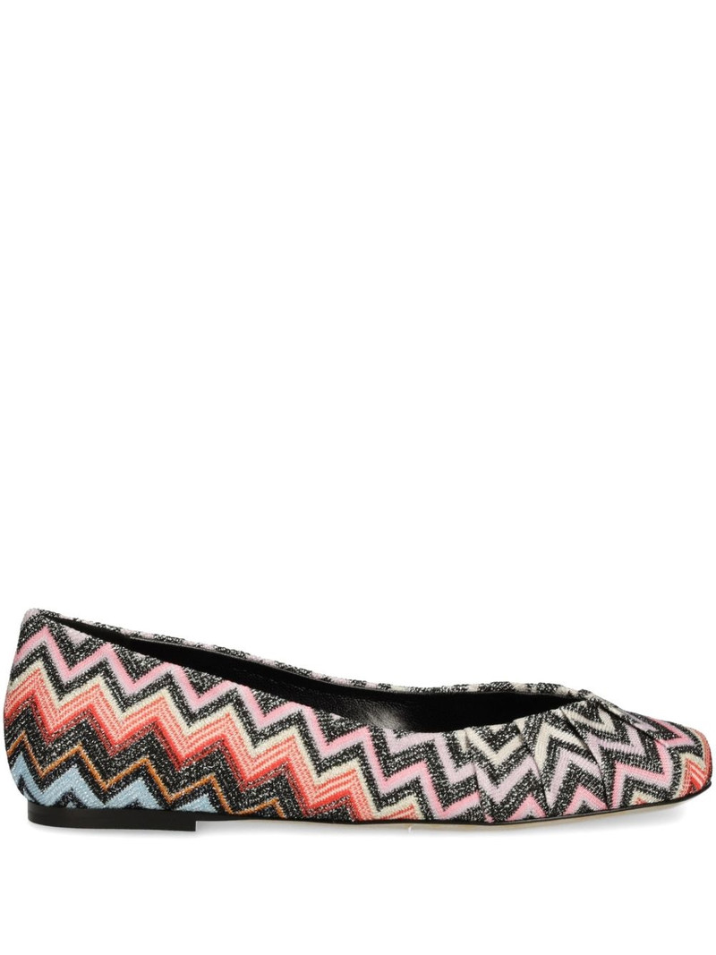 zigzag-patterned ballerinas 1