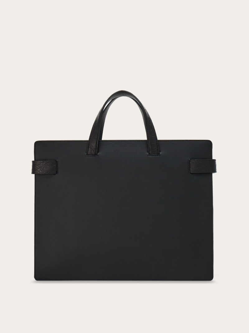 Business bag with Gancini buckles 4