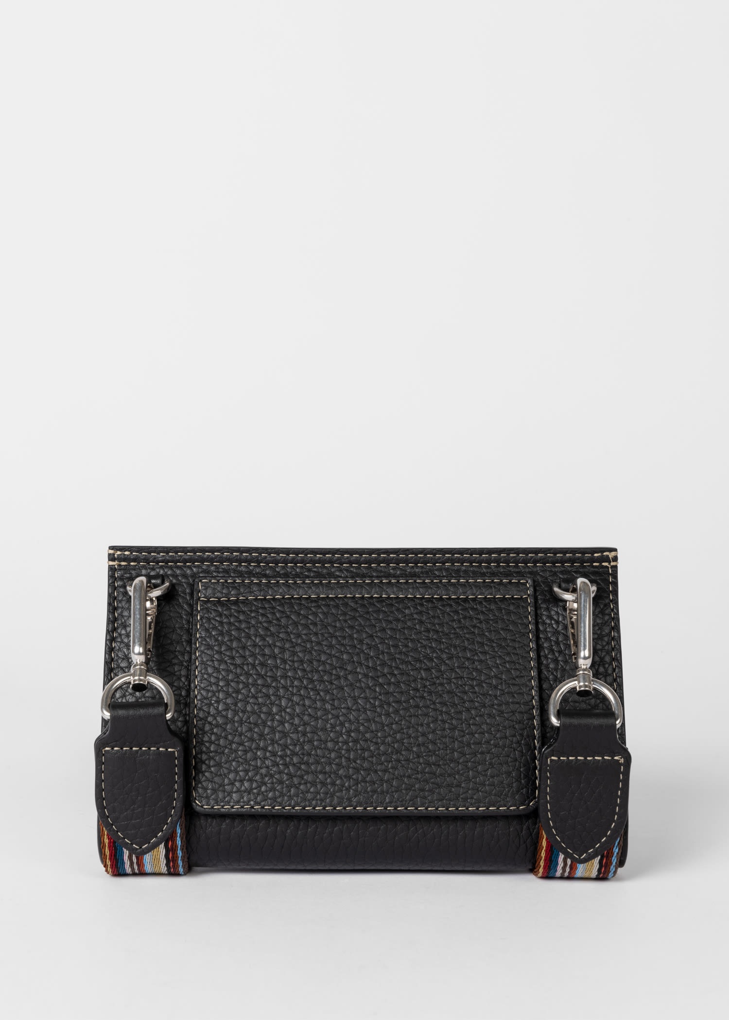 Mulberry x Paul Smith - Black Antony Clip Bag - 6