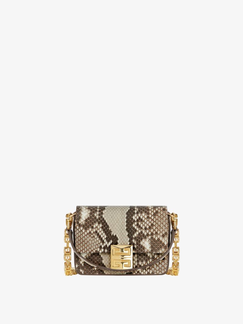 SMALL 4G BAG IN PYTHON WITH CHAIN 1