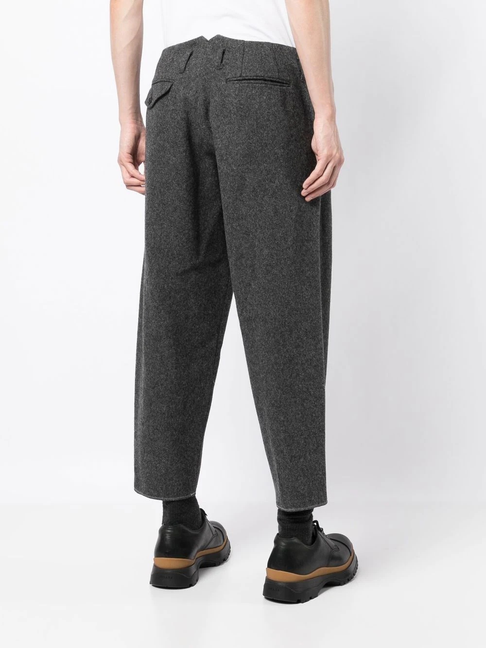 tapered cropped trousers - 4