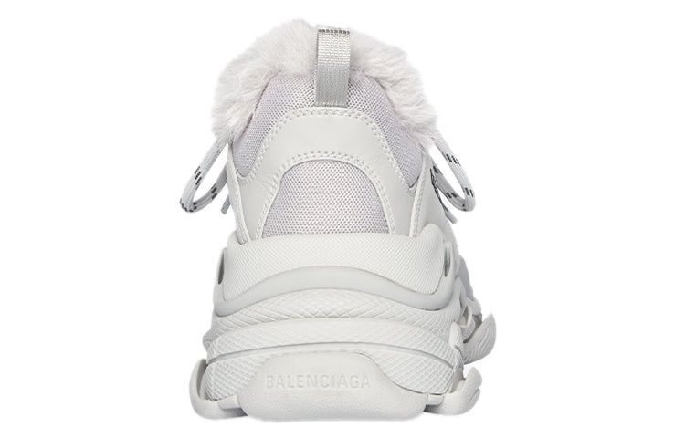 (WMNS) Balenciaga Triple S Sneaker 'Faux Fur - Grey' 668562W3CQ51210 - 5