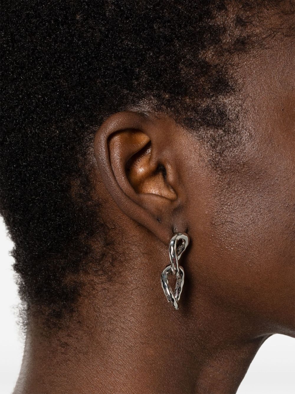 chain-link earrings - 2