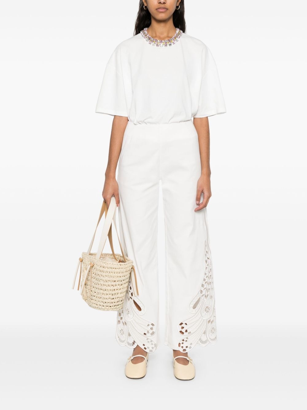 embroidered trousers - 2