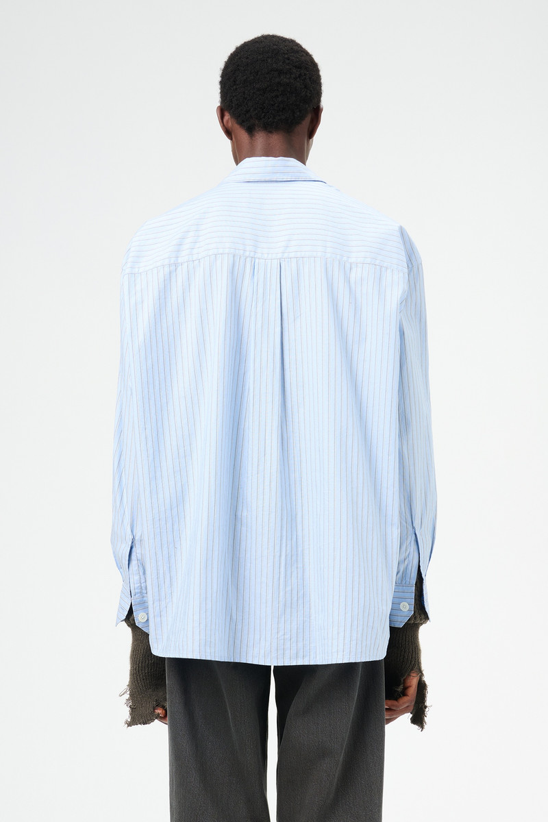 Our Legacy Borrowed Shirt Big Daddy Stripe Oxford | REVERSIBLE
