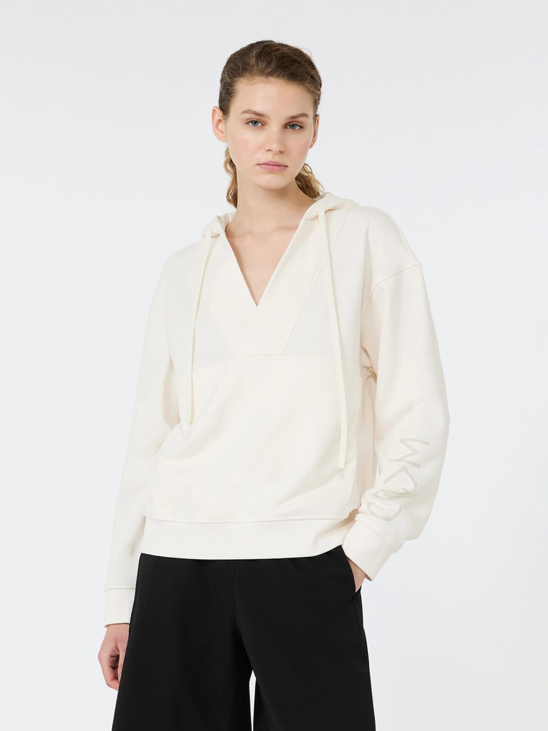 CANNONE Jersey hoodie - IVORY 3