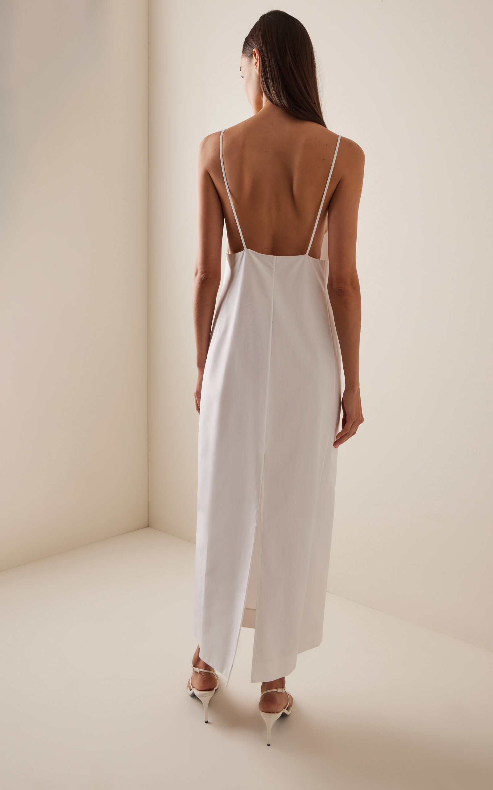 Tulula Silk-Cotton Poplin Maxi Dress neutral - 4